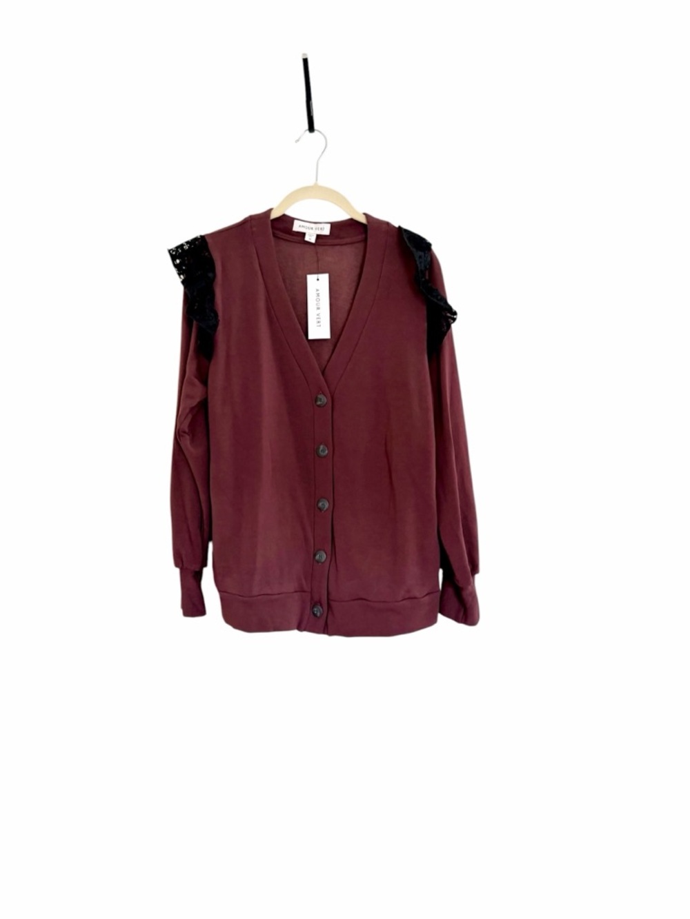 🪷Amour Vert fleece-lined cardigan